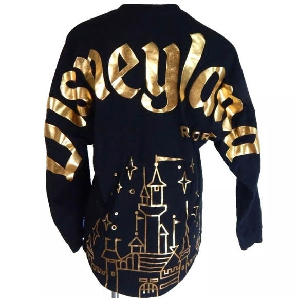Disneyland Castle Spirit Jersey Gold Black - Picture 1 of 5